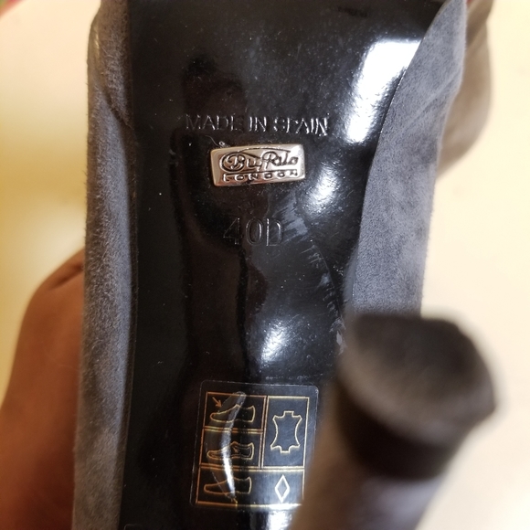 Buffalo London...Suede Blue/Grey and Taupe Booties - Picture 6 of 7